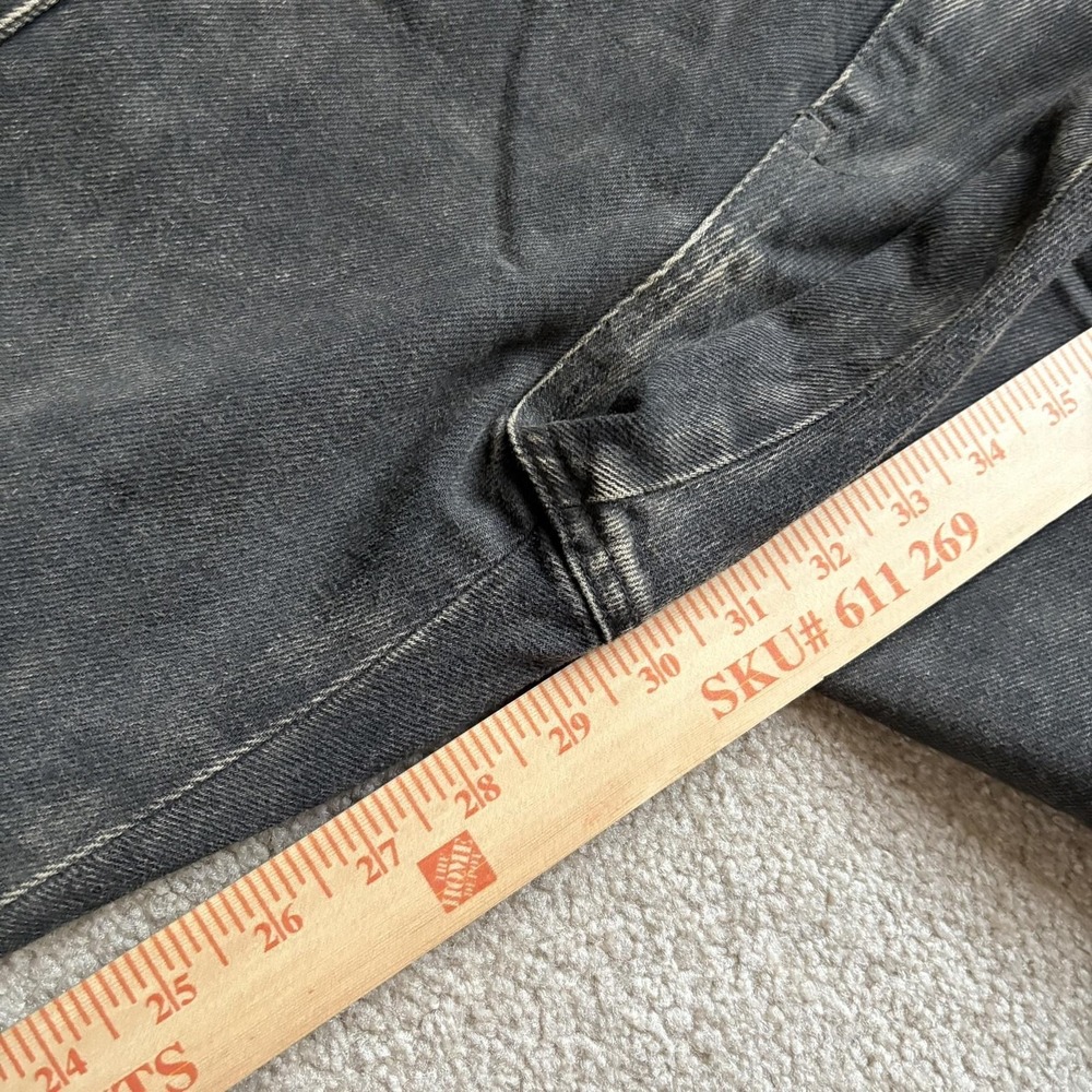 Diesel‎ Pants Measure Mens 38x30 Black D-Chino-Work Cotton Straight Leg Workwear - Picture 4 of 13